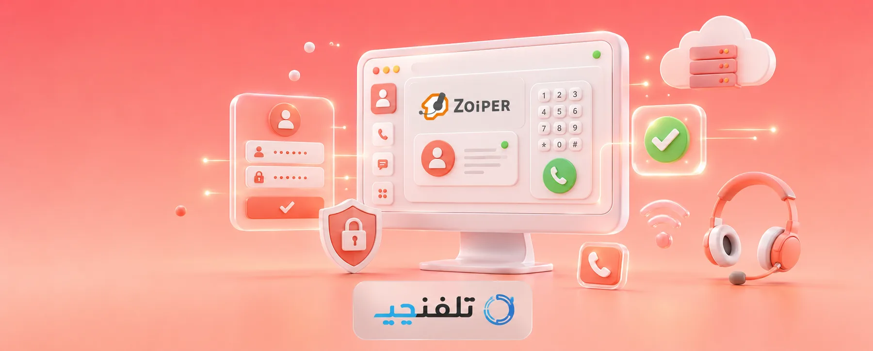 آموزش اتصال و کار با ZOIPER در دسکتاپ